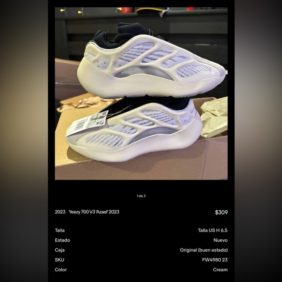 Yeezys nuevos talla 6.5 también los estoy vendiendo en otras plataformas!